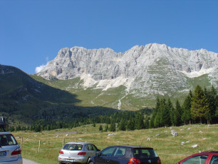 Pecol Alm (1.502m) mit Montasch (2.754m)
