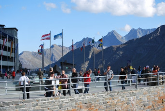 Franz Josef Höhe unser Ausgangspunkt (2.362m) 10h45 ein schöner September Tag