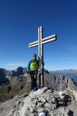 geschaftt Weittalspitze (2.537m) Ende des Klettersteiges