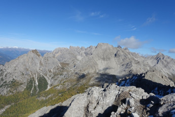 Blick zu den Lienzener Dolomiten vor dem Abstieg