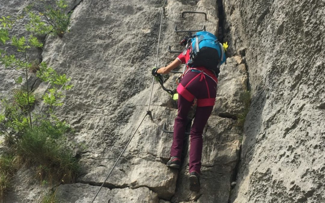 Sentiero del Colodri Klettersteig (B/C) Arco, Gardasee, Italien