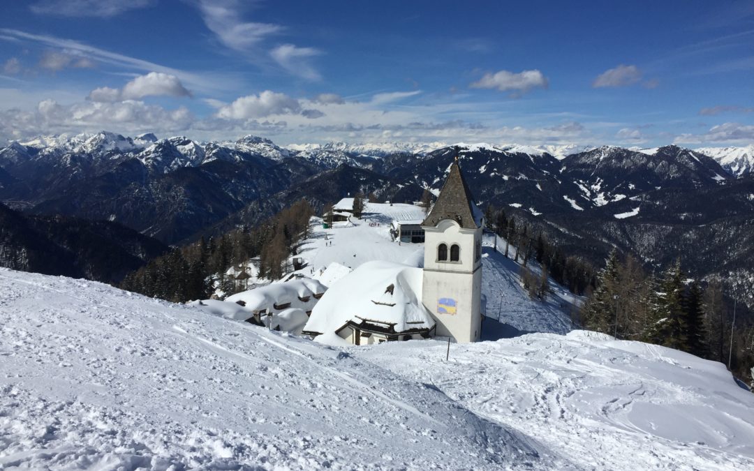 Monte Santo di Lussari (1.790m) Skitour, Tarvis, Italien