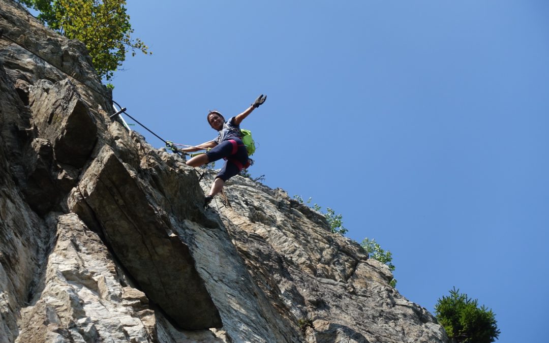 Luft unter den Sohlen – Klettersteig (D/E) Döbriach Millstättersee, Kärnten