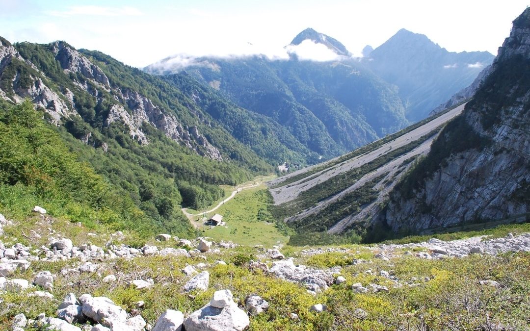 Na Zelenici Dom (Hütte) (1.536m) Loiblpass, Slowenien